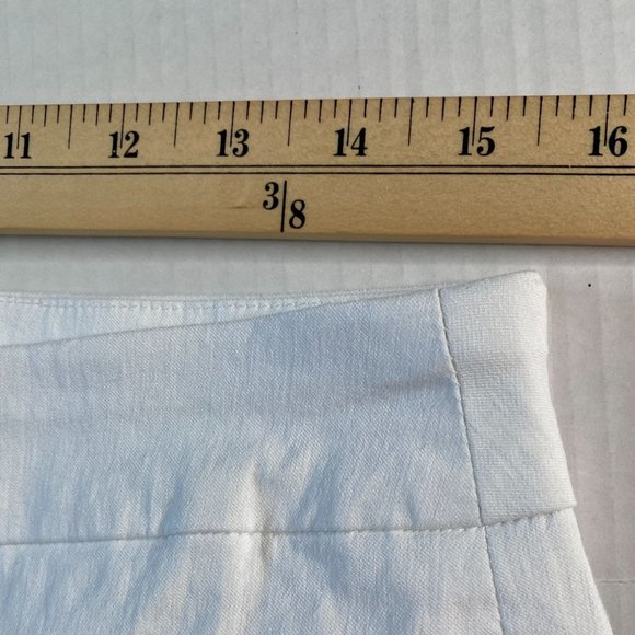 Grace Elements Womens White Stretch Contour Waist Pull On Pants Size M - Picture 7 of 8